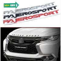 โลโก้ตัวอักษร มิตซูบิชิ ปาเจโร่สปอร์ต แต่งฝากระโปรงหน้ารถ ดำ The MITSUBISHI PAJERO SPORT 3D logo Front hood EMBLEM BLACK #โลโก้รถยนต์  #สติ๊กเกอร์รถ #Logo  #โลโก้   #โลโก้รถ