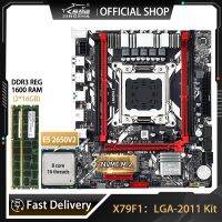 ชุดอุปกรณ์ X79 LGA2011เมนบอร์ด F1มาเธอร์บอร์ดพร้อม2650V E5 2 CPU และ2X16GB DDR3 = 32GB อีซีซีอาร์อีจี USB3.0แรมแบบ Dual-Channel SATA3.0แผ่น X79