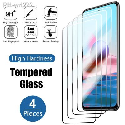 4PCS Protective Glass For Redmi Note 12 11 10 9 8 Pro Plus 5G Screen Protector For Redmi 10 10C 9C 9A Note 9S 10S 11S Glass
