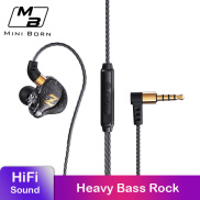 Mini Born In Ear Bass Earphones Wired Earbuds Heavy Bass Headse Noise