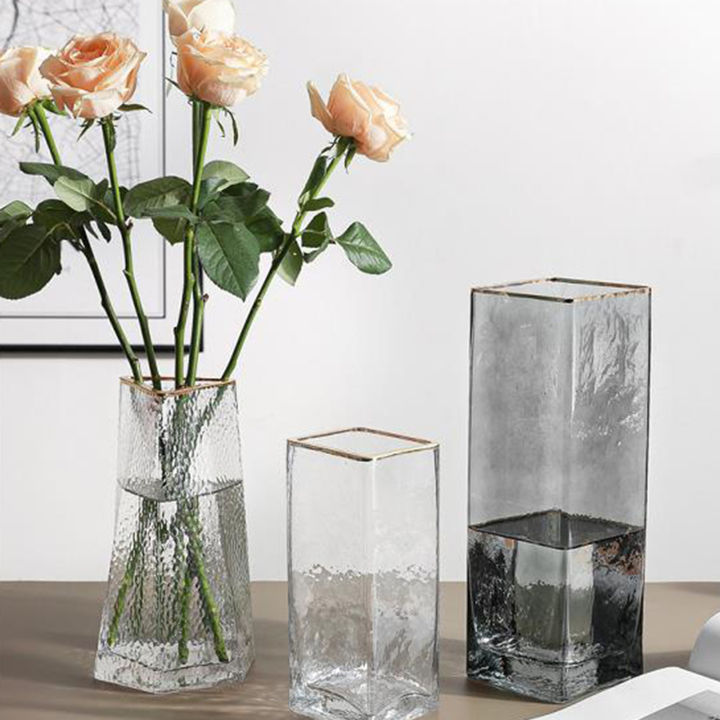 แจกันดอกไม้แก้วโมเดิร์นตอกคริสตัลดอกไม้แจกันตาราง-centerpieces-สำหรับโฮมออฟฟิศ