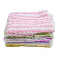 5PCs Pack Colorful Microfiber Anti Grease Dish Cloth Fiber Washing Towel Magic Kitchen Cleaning Wiping Rags Towel Washcloth