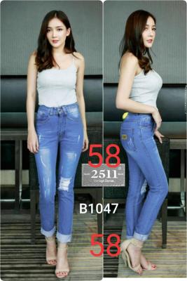 [[ถูกสุดๆ]] 2511 Jeans by Araya กางเกงยีนส์ ผญ กางเกงยีนส์ผู้หญิง กางเกงยีนส์ กางเกงทรงบอย เอวสูง เรียบหรูดูแพง สะกิดขาดเก๋ๆสุดชิค กางเกงยีนส์แฟชั่น เนื้อผ้าใส่สบาย ทรงบอย ผ้าไม่ยืด  ราคาสบายกระเป๋า