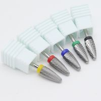 1pcs New Milling Tungsten Carbide Nail Drill Bit 3/32 quot; Rotary Burr Bits For Manicure Electric Nail Drill Accessories