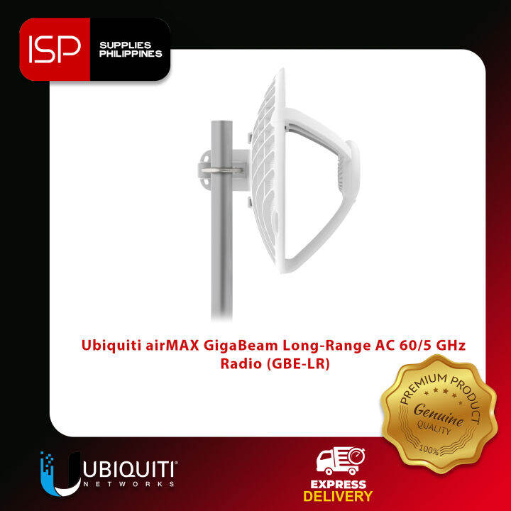 Ubiquiti airMAX GigaBeam Long-Range AC 60/5 GHz Radio GBE LR GIGABIT ...