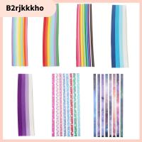 B2RJKKKHO 540pcs/lot เด็ก ของขวัญ การตกแต่งบ้าน ด้วยความปรารถนาดี งานฝีมือ DIY คละสี สมุดภาพ Origami แถบกระดาษ พับดาว