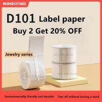 Niimbot ฉลากความร้อนเครื่องประดับ D101,พิมพ์กระดาษมีกาวในตัวสำหรับใช้ทำกำไลและป้ายเครื่องพิมพ์ J14ซื้อ5ชิ้นลด32%