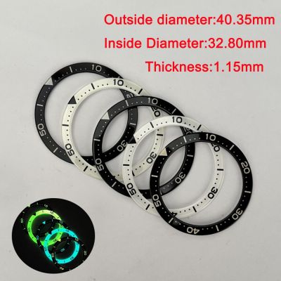 Watch Parts 40.35Mm Full Luminous Mineral Glass Watch Bezel Insert Suitable For SBDC053 Watch Case