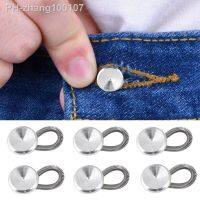 6Pcs Collar Extenders Metal Buttons Jeans Pants Waist Stretch Shirt Suit Tie Neck Expanders Flexible Lock Lengthen Buckle