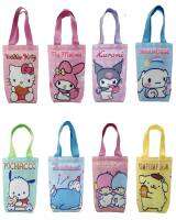 กระเป๋าใส่ขวดน้ำ ลายการ์ตูน Sanrio ลายมาใหม่ ใส่ได้กับแก้วหรือกระติกน้ำทุกไซส์ หรือ ใช้ใส่ร่มได้ ขนาด 22×10.5×9.5 พร้อมส่งครบ 8ลาย ตามภาพ