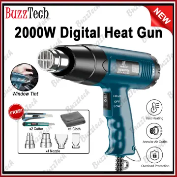 Hot Air Gun | L-986A Electric Heat Guns | 4 Nozzles Handheld Soldering Heat  Gun for Shrink Wrapping/Paint Removal/Wiring/Tubing/Crafts | 2-Speed