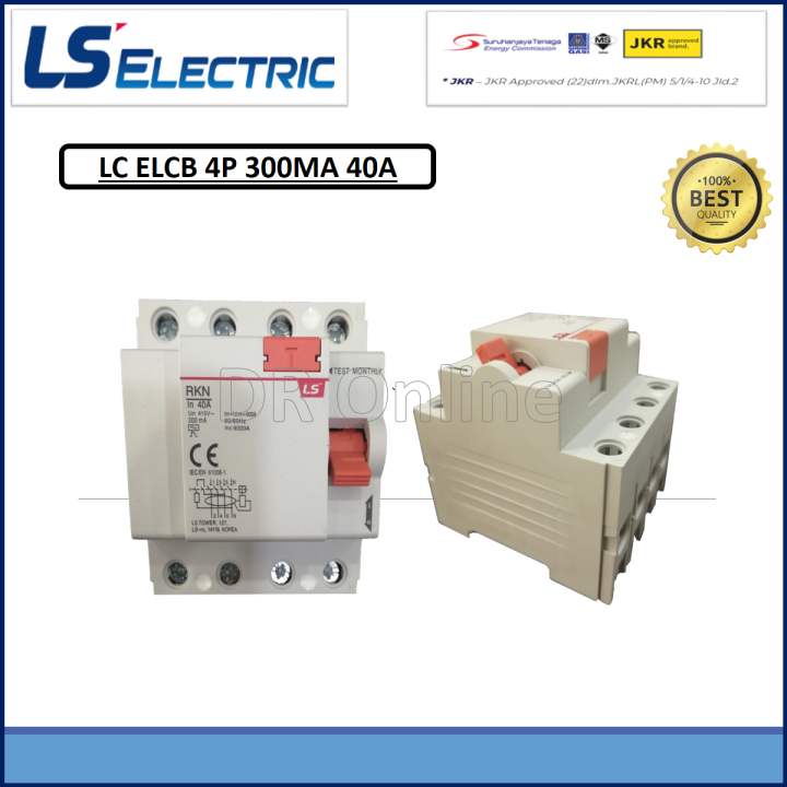 LS ELCB 4 POLE RESIDUAL CURRENT CIRCUIT BREAKERS ELCB, 4 POLE ~ 40A ...