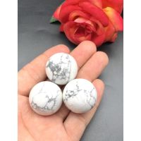 1Pc Natural Howlite Sphere / Top High Quality  / Luck Transformation Stone /  Home Decoration And Collection.