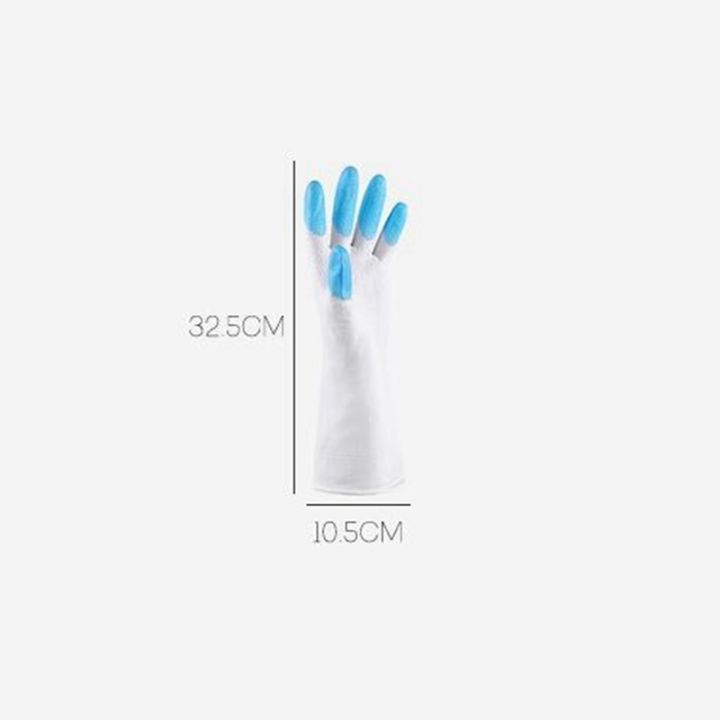 32cm-long-housework-pvc-rubber-gloves-dish-washing-garden-latex-luva-handschoenen-cleaning-hand-protector-gardening-car-pet-tool-safety-gloves