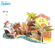 FunsLane Children 3d Puzzle Toy Delicate Paper Jigsaw Puzzle Educational