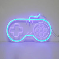 ขายส่ง Gamepad LED นีออน Dimmable ไฟกลางคืนห้องเล่นเกมห้องนอนบาร์ร้านค้าตกแต่งโคมไฟวันเกิดงานแต่งงานของขวัญคริสต์มาส