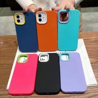 เคสโทรศัพท์ เคสประกบสีพื้นมาใหม่ เคสประกบ11 8 7plus 6 6s 12pro 12promax 13 13promax 13pro 028