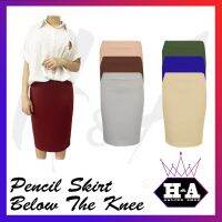 y Below The Knee Pencil Skirt (Can Fit 26in Up To 33in Waistline)