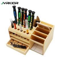 【hot】 Multi-Function Storage Repair Tools Holder Screwdriver/Tweezer  Pliers Rack Wood