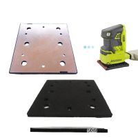 100*110mm Sanding Pad Backing Plate 6 Holes Square Aluminum Plate For Ryobi S650D S652D S652DK S652DG Sander Abrasive Disc Cleaning Tools