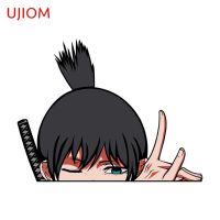 ㍿●✻ UJIOM for Chainsaw Man Hayakawa Aki Peeker Anime Peeker Wall Sticker Waterproof Vinyl Decal Living Room Wardrobe Room Decoration