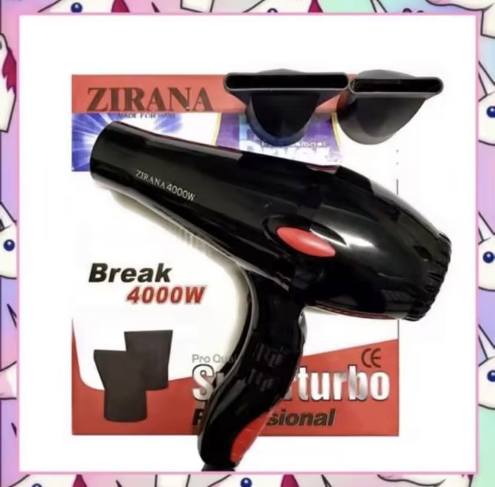 ไดร์เป่าผม-zirana-รุ่น-zr-4000-ไดร์เป่าผม-super-turbo-4000w-เครื่องเป่าผม-ftee78-ลมแรง-คุณภาพดี-ไดร์ที่ใช้ในร้านเสริมสวย-ปรับแรงลมได้2ระดับ-ลมร้อนและลมเ