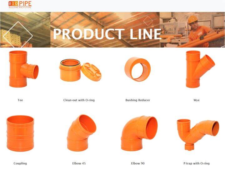 BIOPIPE PVC SANITARY FITTINGS ORANGE ALL KIND SIZES 2 3 4 INCH