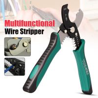 Woww สุดคุ้ม Multi Tool 8 Wire Stripper Cable Cutting Scissor Stripping Pliers Cutter 1.6-4.0mm Hand Tools Ferramentas Herramientas ราคาโปร คีม หนีบ คีม หนีบ ลวด คีม หนีบ ห่วง พระ คีม หนีบ สาย ไฟ