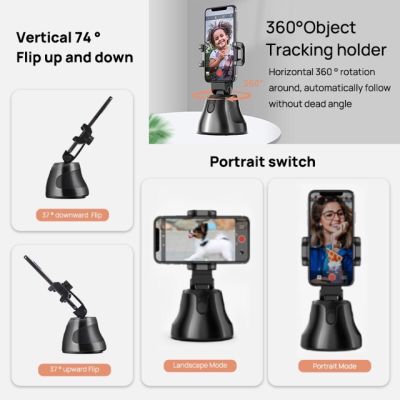 Apai Genie 360 Smartphone Gimbal Stabilizer Tiktok Youtube Auto Smart Shooting Selfie Stick Inligent Follow Gimbal AI-composition Object Tracking Auto Face Tracking Camera