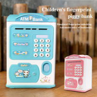 กล่องเงินลายนิ้วมือ Piggy Bank อิเล็กทรอนิกส์ออมสิน ATM สำหรับเหรียญปลอดภัยขนาดใหญ่เหรียญ Bank Gembok KATA Sandi สำหรับเด็ก