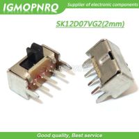 1000pcs SK12D07VG2/3/4/5/6 Miniature Slide Switch SPDT 3 Pin PCB 2 Position 1P2T Side Knob Handle High 2/3/4/5/6mm IGMOPNRQ