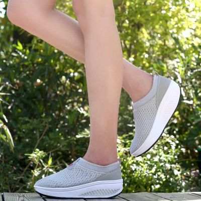 Bstore Ready Stock Kasut Wedges รองเท้าโยกผู้หญิง Breathable Outdoor Leisure Healthy Shoes