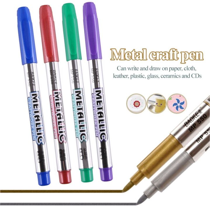 baoke-6-colors-metal-waterproof-permanent-paint-diy-marker-pens-multi-purpose-1-5mm-craftwork-pen-art-painting-student-supplies