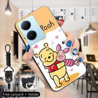 เคสม็อบสำหรับ Vivo V29 5G Y78 Y78 5G + สายคล้องแหวนใส่นิ้ว5G น่ารักหมีพู Edward Pooh Mr Sanders Winnie Pooh Piglet ทิกเกอร์ Eeyore กระต่าย Roo ปลอกซิลิโคนนิ่มเคสครอบโทรศัพท์