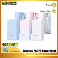 Romoss PAC20 20000มิลลิแอมป์ชั่วโมง22.5วัตต์แบบชาร์จเร็วแบบพกพาสำหรับอุปกรณ์ IOS.