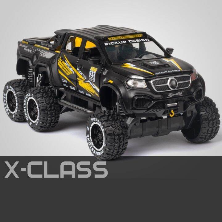 ใหม่128-x-class-exy-6x6ยางรถยนต์รุ่นแม็กซ์-die-cast-โลหะของเล่นรถออฟโรดด้วยเสียงและแสงของที่ระลึกคอลเลกชันสำหรับเด็ก