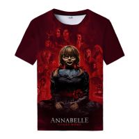 【ใหม่】2021 Annabelle 3D พิมพ์เสื้อยืดหนังสยองขวัญเสื้อยืดผู้ชายเย็นผู้หญิงฮิปฮอปเสื้อยืดแฟชั่นเสื้อยืด