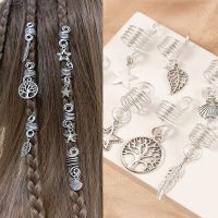 【cw】 7Pcs Hair Rings Braids Dreadlock Beard Beads Cuffs for Men Accessories Styling