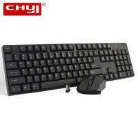 CHYI คีย์บอร์ดไร้สายและเมาส์ Combo Ergonomics USB Enghlish Gaming PC Keypad And Mice สำหรับแล็ปท็อปโน้ตบุ๊ค Games