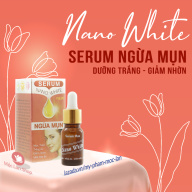 Serum ngừa mụn thâm dưỡng trắng, giảm nhờn và mịn da - Serum Nano White 10ml - Mỹ Phẩm Mộc Lan thumbnail