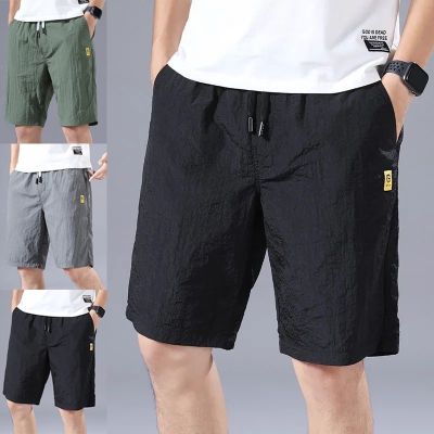 Claribelzi M-5XL กางเกงขาสั้น Mens Quick-drying Breathable Shorts for Men Short Pants with Pockets