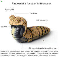 ของเล่นงูหางกระดิ่งที่สมจริงแบบชาร์จไฟได้พร้อมรีโมทควบคุมสยดสยองและมีเล่ห์เหลี่ยมเกมปาร์ตี้ตั้งโต๊ะ