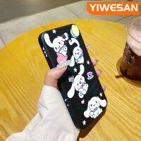 YIWESAN เคสสำหรับ Xiaomi Mi POCO M2 Redmi 9ลายการ์ตูน Cinnamoroll เคสโทรศัพท์ซิลิโคนนิ่มดั้งเดิมลายขอบสี่เหลี่ยมฝาครอบหลังเคสนิ่มคลุมทั้งหมดเคสห่อหุ้มกล้องสำหรับเลนส์