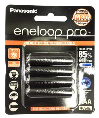 ถ่านชาร์จ Panasonic Eneloop Pro up to AAA 950 mAh จำนวน 4  ของแท้