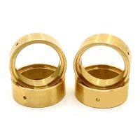 4PCS Brass Internal Beadlock Ring Clamp Ring Fit 1.0 Wheel Rim for FMS FCX24 1/24 RC Crawler Car Upgrades Parts