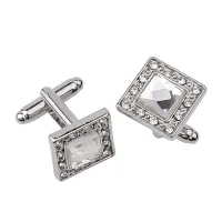 The explosion of fashion with Rhinestone shirt Cufflinks square square Enamel Cufflinks upscale French Cufflinks Three color opt Cuff Link