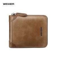 Mens Zipper Wallet Men PU Wallet Photo Holder Bank Card Holder Purse for Male Note Compartment Coin Pocket Wallets