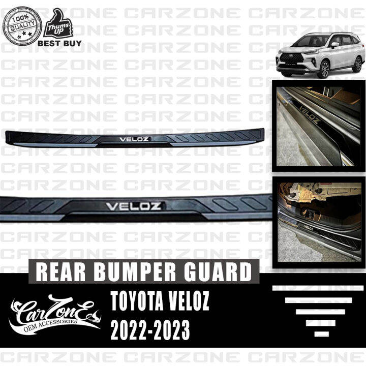 Toyota Veloz 20222023 Rear Bumper Guard/ Rear Stepsill (Black) Lazada PH