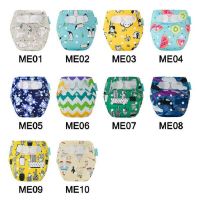 newborn diaper cover Baby washable diapers Cartoon Print Reusable Hook-Loop Pocket nappies suits Birth to Potty couche lavable Cloth Diapers