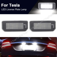 2x Error Free Xenon White LED License Number Plate Light Lamps For Tesla Model 3 2017 2018 2019 2020